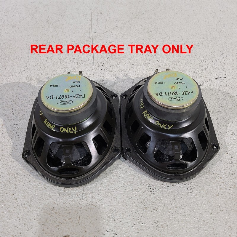99-04 Mustang Rear Package Tray Speakers Oem Factory Pair Aa7147