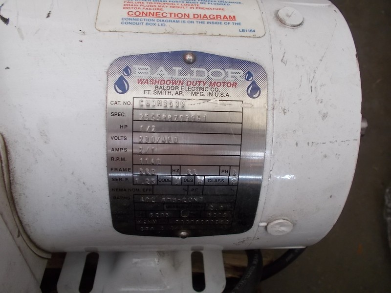 Baldor CWDM3539 Washdown Duty Motor, Cut Cord *FREE SHIPPING*