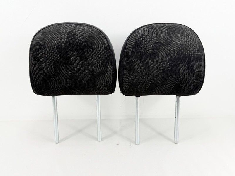 2013-2019 Nissan Sentra Front Left & Right Headrests Black Cloth x2 Pair Set OEM