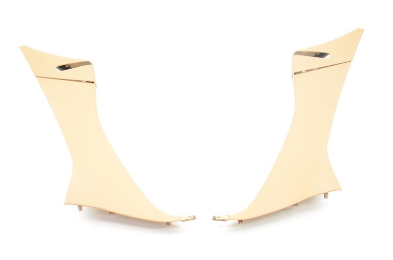 13-16 Porsche Boxster 2.7L Tan Pair of Left and Right Seat Belt Cover Trim Panel