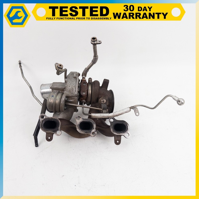 14-24 MASERATI GHIBLI QUATTROPORTE 3.0L LEFT TURBOCHARGER EXHAUST MANIFOLD OEM