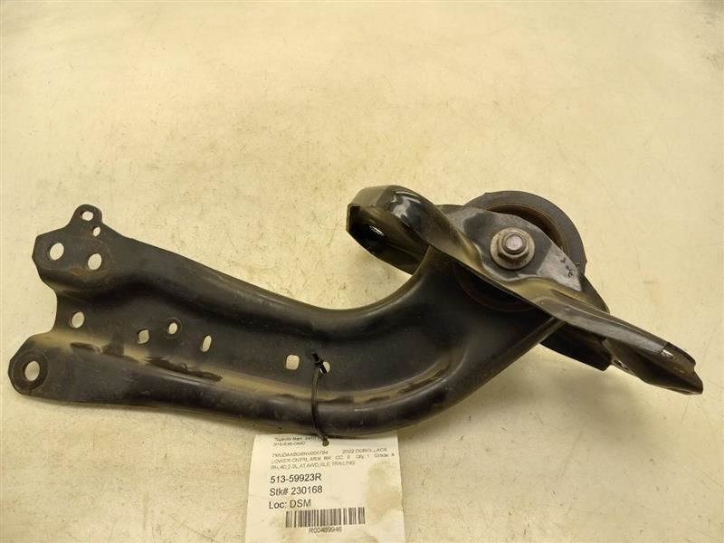 2022 TOYOTA COROLLA CROSS XLE PASSENGER SIDE REAR LOWER CONTROL TRAILING ARM