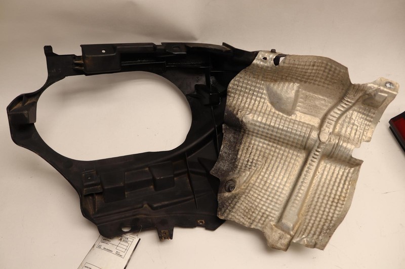 2008-2010 PORSCHE CAYENNE REAR LEFT BUMPER COVER BRACKET SUPPORT W/ SHIELD OEM