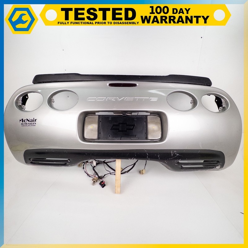 97-04 CHEVROLET CORVETTE C5 REAR BUMPER COVER 67U SILVER OEM