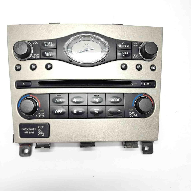 2007 Infinity G35 Sedan Temperature Control With Dual Zone Control 25391JK60B