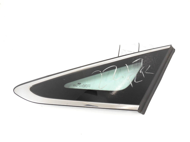 2016 2017 Hyundai Sonata Hybrid Rear Quarter Window Glass Pass Right OEM Korea
