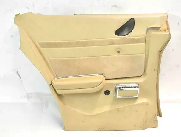 1979 Mercedes R107 450SLC Rear Left Driver Side Interior Door Panel Tan OEM