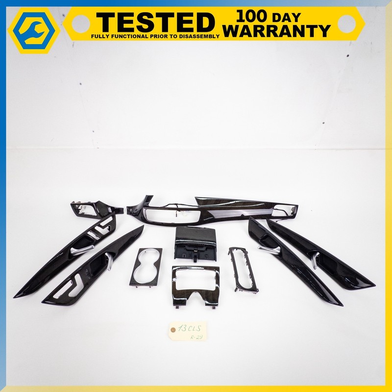 12-18 MERCEDES-BENZ CLS550 DASHBOARD PANEL CENTER CONSOLE DOOR TRIM SET OEM