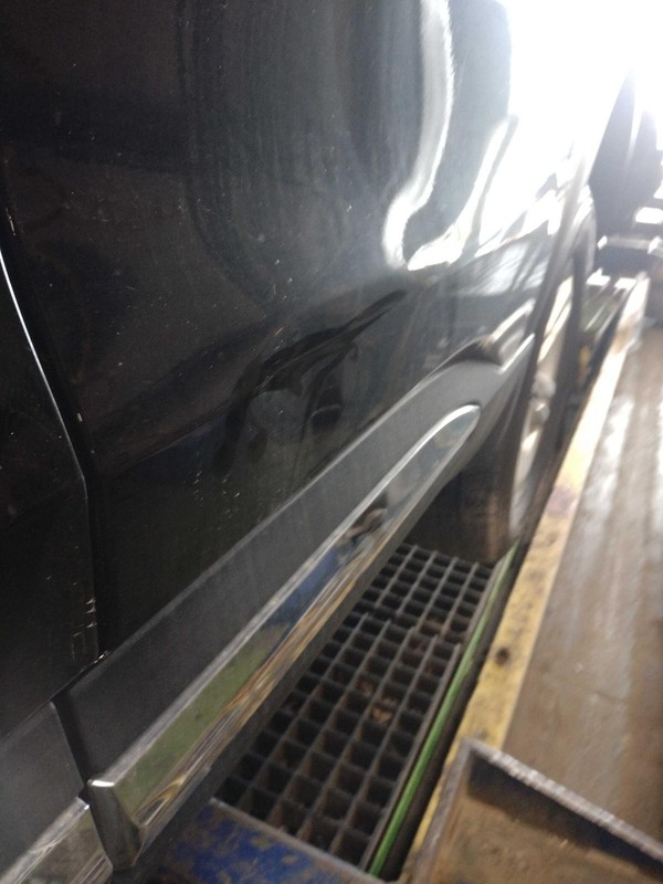 2020 Ford Explorer Left Rear Door Black OEM Used with Scratches & Dent