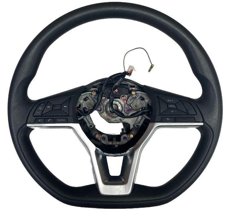 Nissan Kicks steering wheel 2018 to 2023 w/o leather black assy OEM 484305RL0A