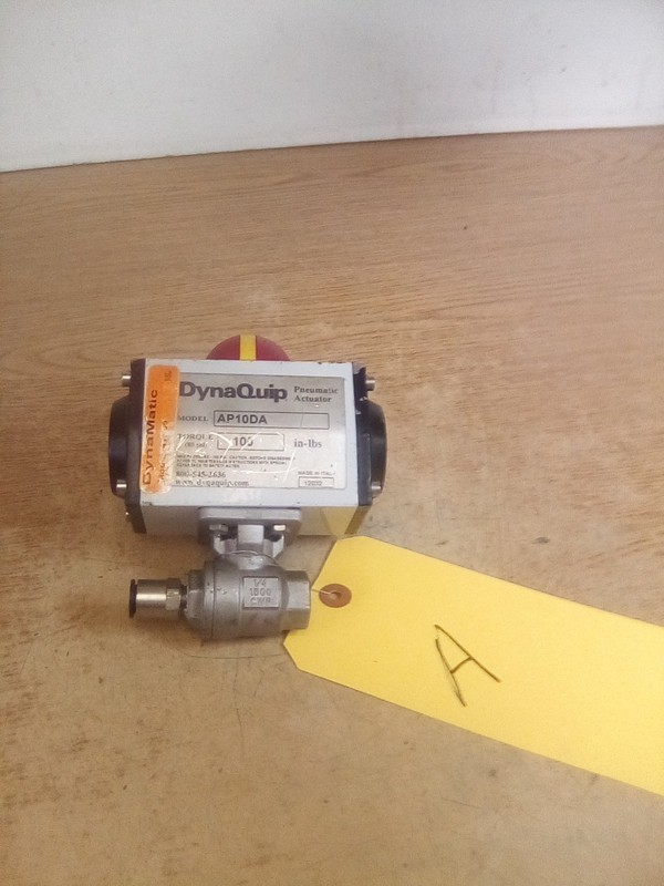 Dynaquip AP10DA Pneumatic Actuator 80PSI 100 IN IBS