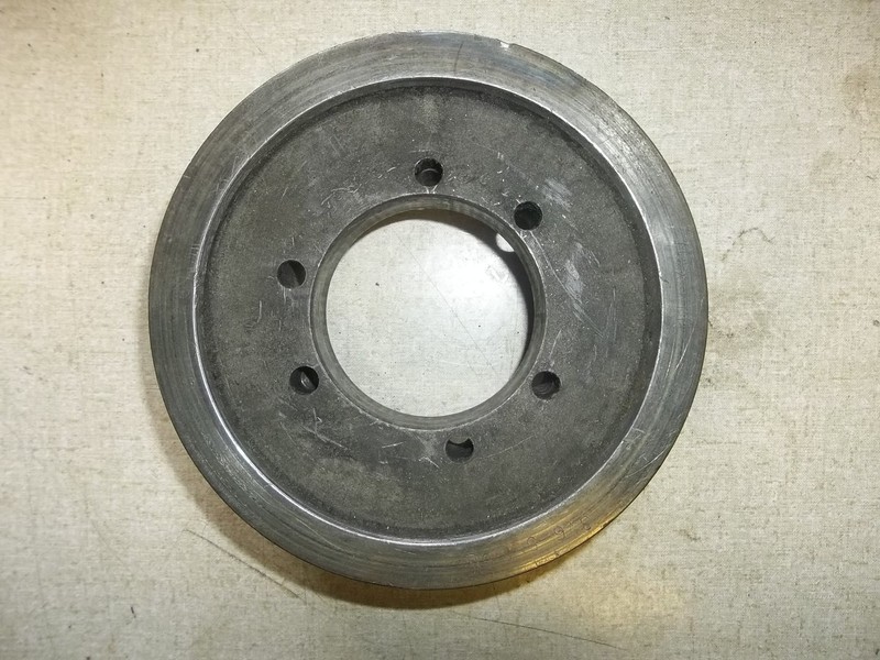 6-Groove Pulley Max RPM 3800 3V6 5 6 SK 70mm ID 8mm Bolt 185mm OD, Some Cracks