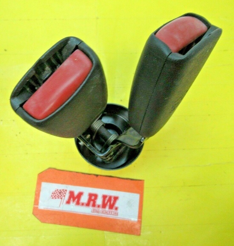 LEFT REAR BACK CENTER SEATBELT SEAT BELT DUAL SUBLE BUCKLE LATCH for 03 SAAB 9-5