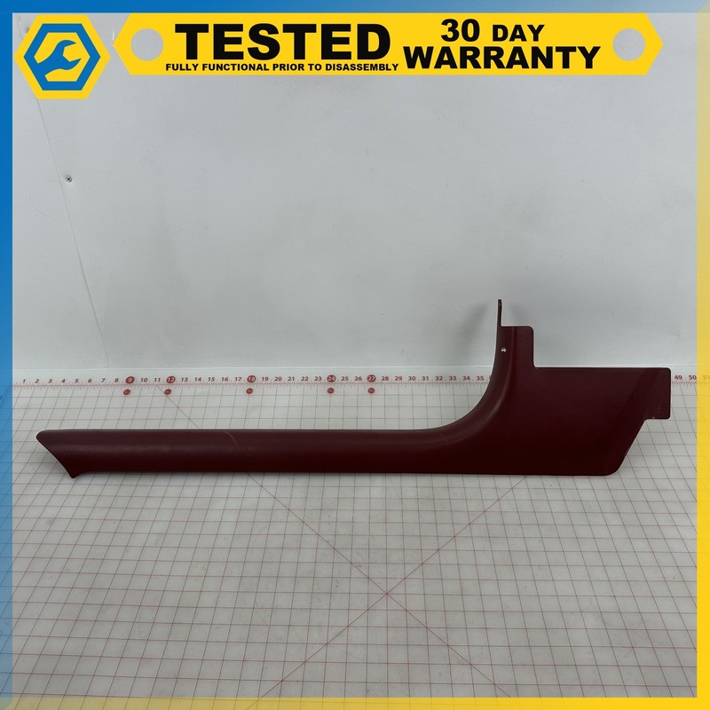 97-04 Chevy Corvette C5 FRONT LEFT SIDE DOOR SILL SCUFF PLATE TRIM COVER Red OEM
