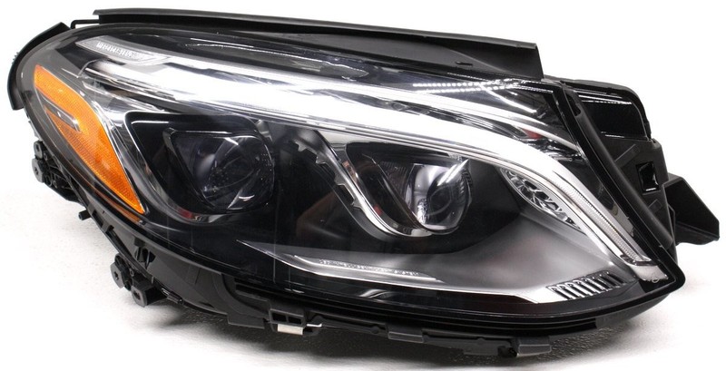 166-906-81-03 OEM Mercedes-Benz GLE Right Passenger Side LED Headlamp, Tab Chip