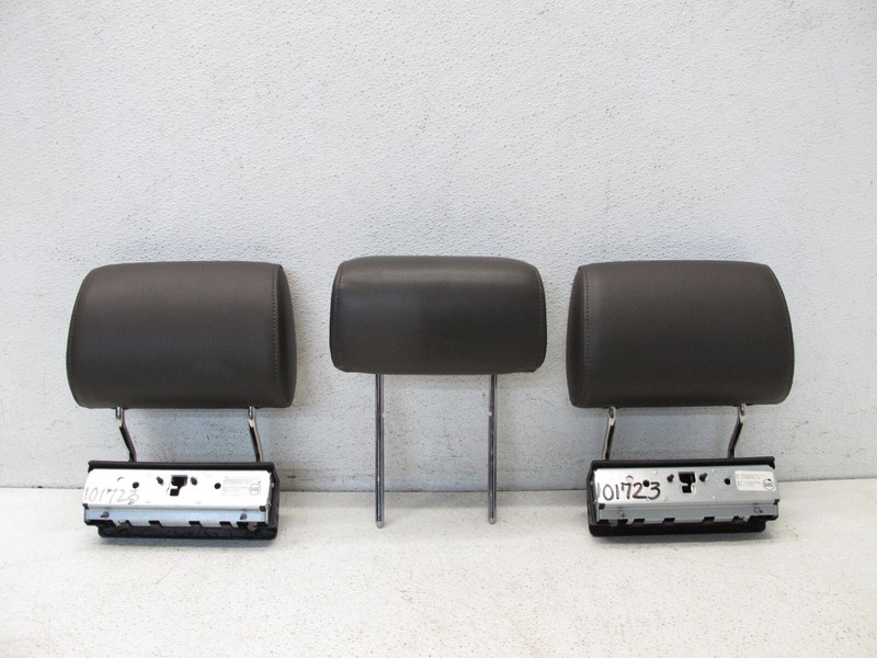 07-15 AUDI 4L Q7 SECOND ROW LEFT RIGHT CENTER SEAT HEADREST REAR SET OEM 101723