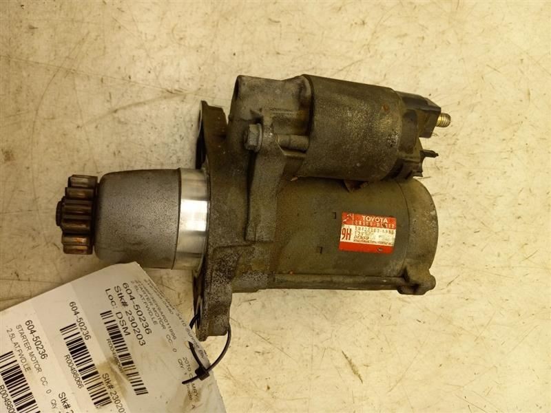 10-11 TOYOTA CAMRY LE 2.5L FWD AT 1.7KW STARTER MOTOR ASSEMBLY