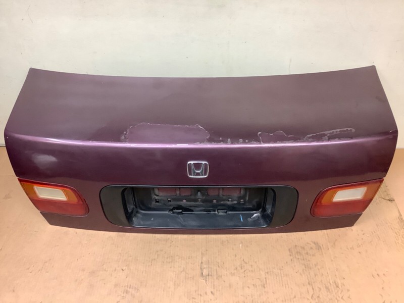 92-95 Civic 4Dr Sedan Trunk Lid Rear Hood Back Luggage Deck Door Lights Purple