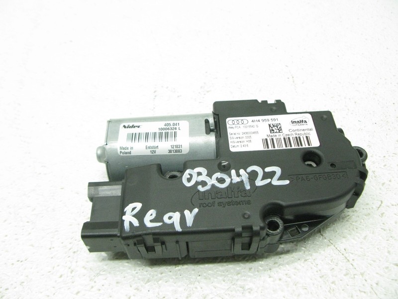 11-18 AUDI D4 A8 A8L S8 UPPER PANORAMIC SUN MOON ROOF MOTOR OEM 030422 2