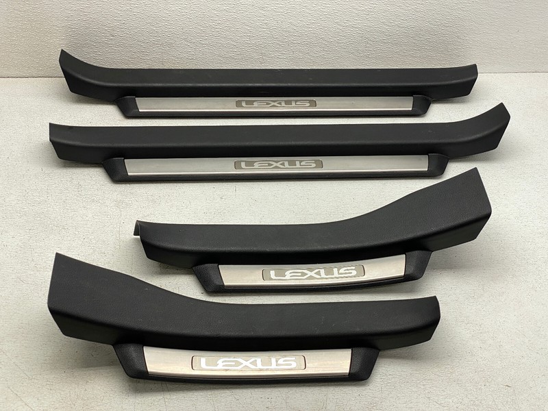 2013-2020 LEXUS GS350 FRONT & REAR DOOR SILL SCUFF TRIM PLATE SET OEM LOT725