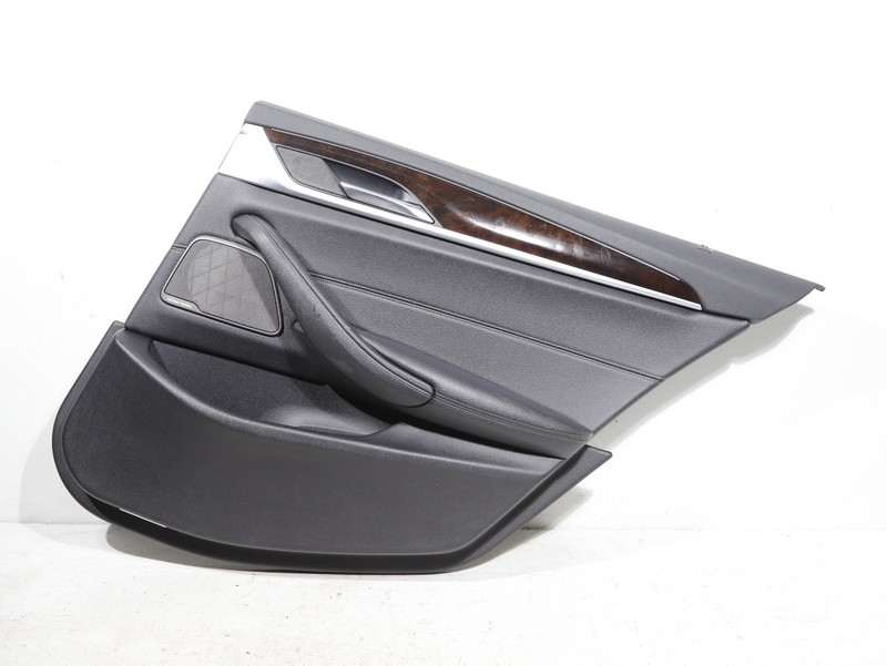17-20 BMW G30 540 Rear Right Door Panel Walnut Trim Card Dakota Black 99K