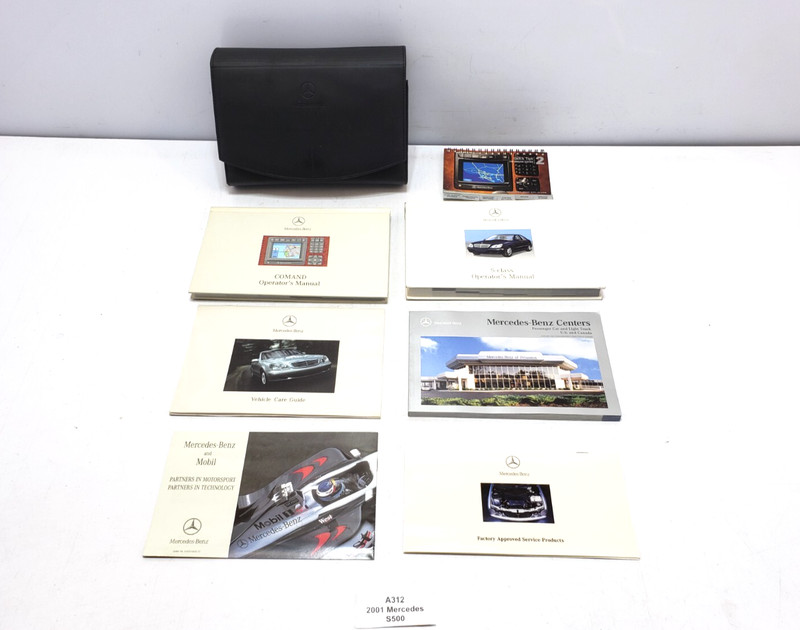 ✅ 00-02 OEM Mercedes W220 S500 S600 Owners Manual Maintenance Book Wallet SET
