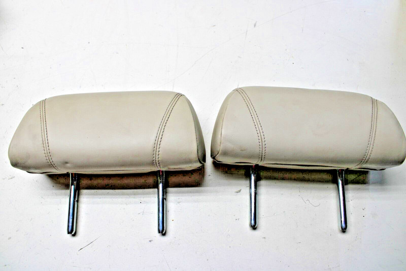 12-16 BMW F12 640i 650i REAR SEAT HEADREST SET X2 PAIR IVORY OEM