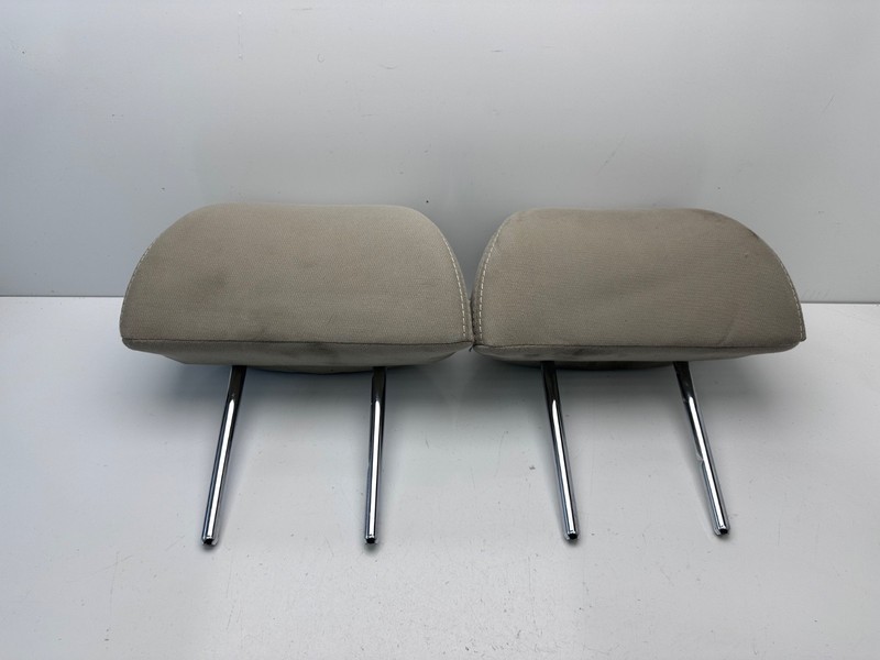 2011-2015 Kia Optima Rear Back Seat LH RH Headrests Set Pair Beige Cloth OEM LKQ