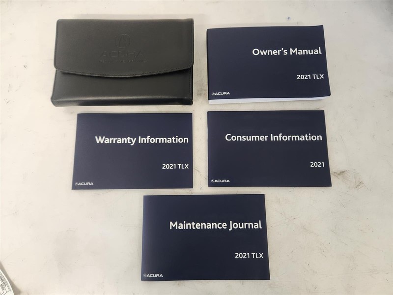 2021 Acura Tlx Manufacturer Owners Manual User Guide, Complete As Shown