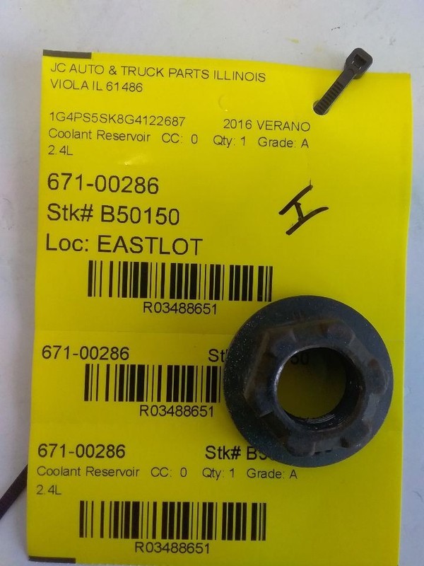 Coolant Reservoir Fits 12-17 VERANO 3488651