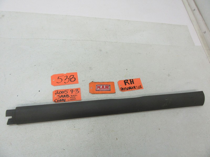 FITS 04-11 SAAB 9-3 CONVERTIBLE RIGHT KICK SILL CARPET TRIM DOOR PANEL 12832897