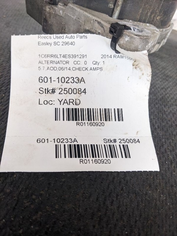 Alternator 180 Amp Fits 10-23 DODGE 2500 PICKUP 1160920