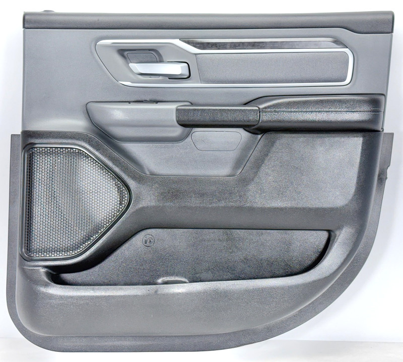 ✅ 2019-26 RAM 1500 5th BIG HORN OEM DOOR PANEL REAR RIGHT Black Gray PASSENGER