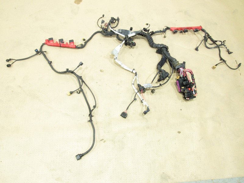 10-18 Audi A7 C7 2018 3.0L AWD Engine Motor Wire Wiring Harness ;