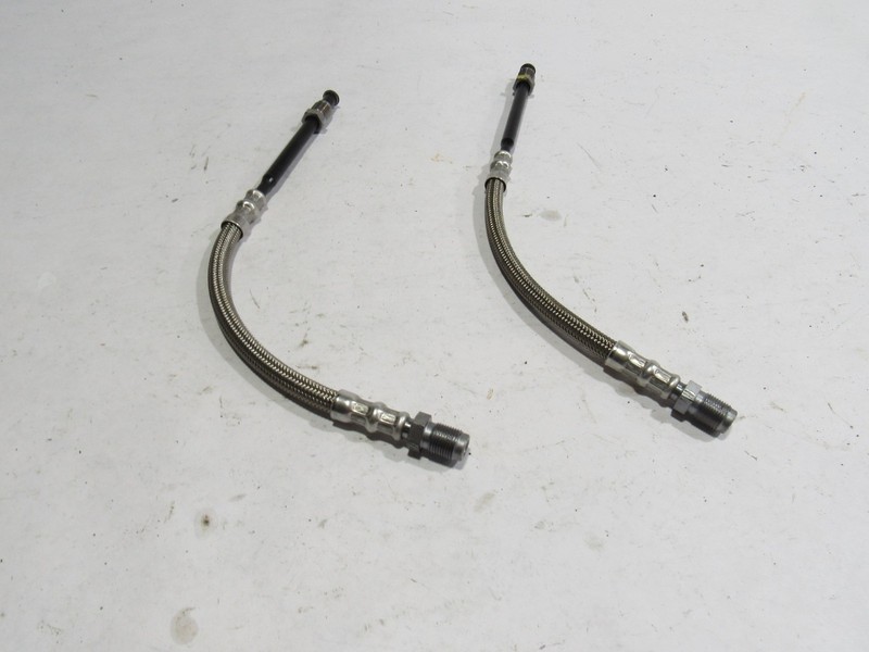 06-12 Porsche Boxster 2009 Front Left Driver Brake Line Pipe Hose Set 2 PCS ; :Y
