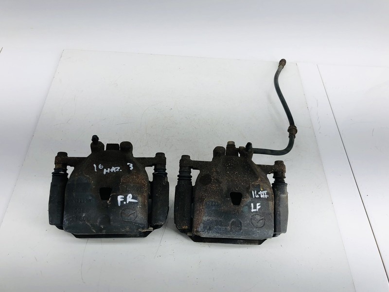 14-18 MAZDA 3 FWD FRONT RIGHT & LEFT SIDE ABS BRAKE CALIPER SET OF 2 OEM