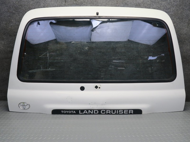 1991-1997 TOYOTA LAND CRUISER FJ80 REAR BACK UPPER DOOR TAILGATE TRUNK LID WHITE