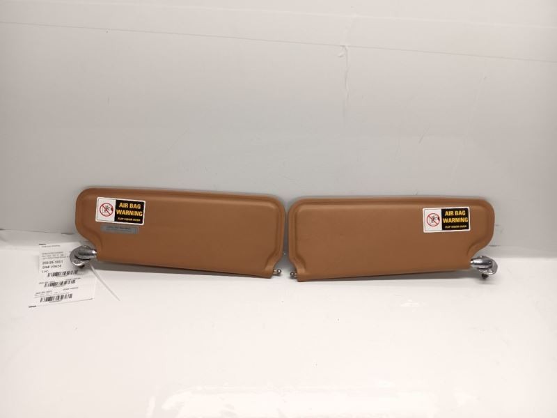 Bentley Arnage Sun Visor Set Left Right Pair With Wood Trim Autumn Leather