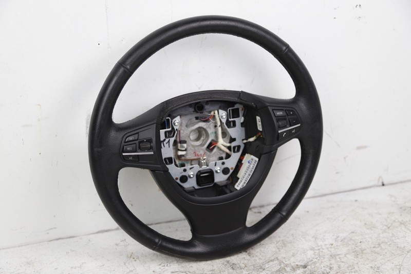 BMW F10 F12 F01 NON-SPORT Steering Wheel HEATED Black W/O Shifters OEM
