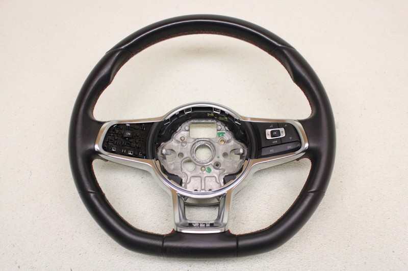 VW Jetta GLI 6 Speed Steering Wheel Black Leather Genuine Oem 2019-2021