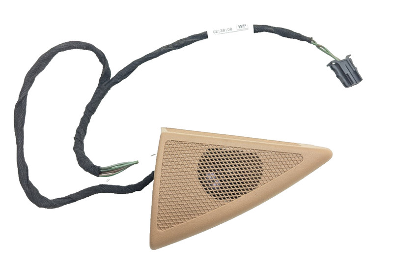 03-09 Mercedes W211 E350 Front Left Tweeter Speaker & Cover Brown/Tan