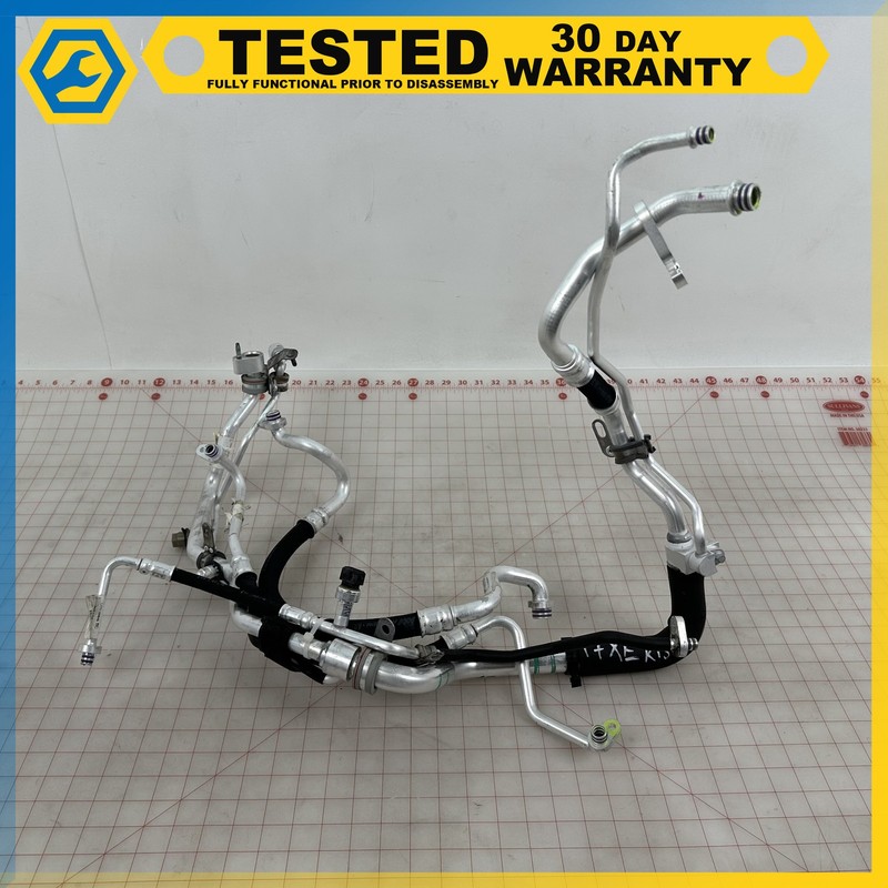 17 JAGUAR XE 3.0L AC A/C AIR CONDITIONING HOSE PIPE LINE SET OEM