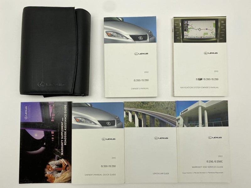 Owners Manual 2012 Lexus IS350 IS250 86763