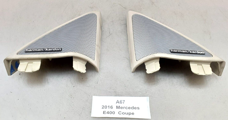 ✅14-17 OEM Mercedes W207 E400 Front Right Left Tweeter Trim Harman Kardon SET