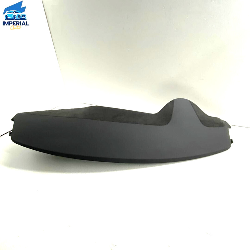 17-20 Tesla Model S Dash Instrument Panel Upper Top Pad OEM Pure Black Alcantara