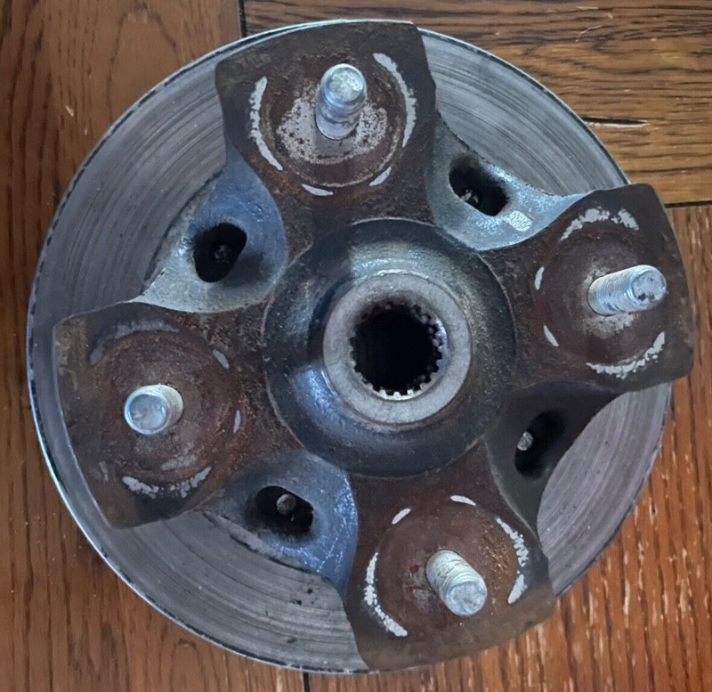 12 Suzuki King Quad Kingquad LT 400 ASI ATV Front Disk Brake Rotor Hub Lug Mount
