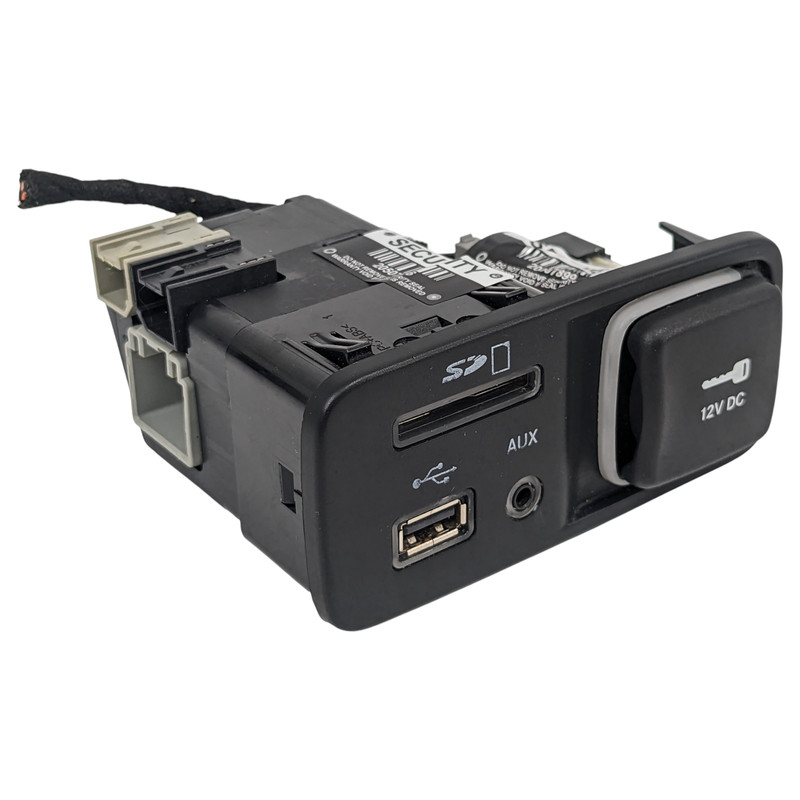 14-18 Jeep Cherokee Center Console AUX USB SD Card 12V DC Port 68146071AC OEM