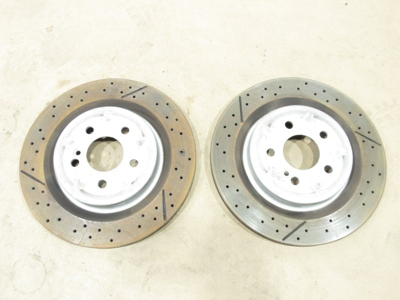 Mercedes SLC43 R172 2017 Rear Right Left Brake Rotor Disc Set 2 PCS 17-20 ;@2