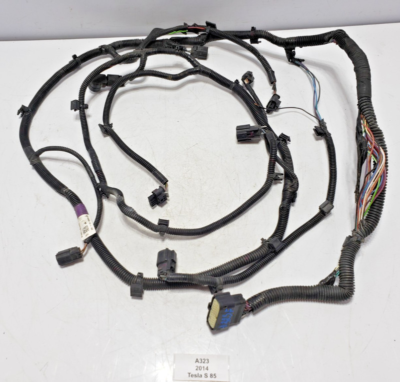 ✅ 12-16 OEM Tesla Model S Front Parking Distance PDC Harness Sensors White PBCW*