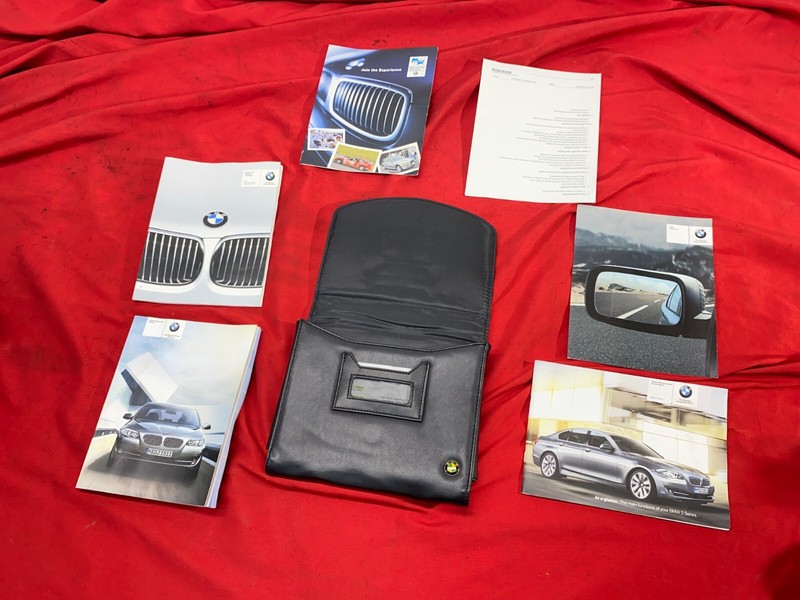 11-16 BMW F10 5 Series Owner Manual Guide Information Booklet Set w/ Case OEM ✅